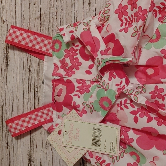 SOPHIE Fae pink and white flower pattern sleeveless spring dress Size 18… - Picture 4 of 10